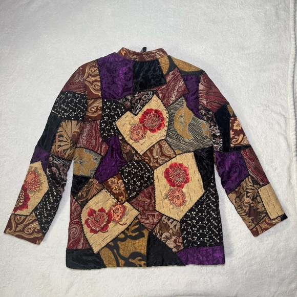 Vintage 90s Embroidered Tapestry Jacket by Indigo Moon - Picture 3 of 7